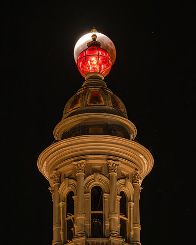 Moon on top, if you must