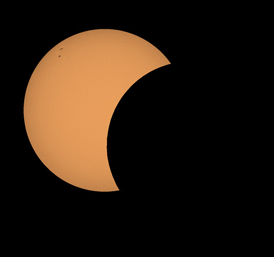 Simulator with Thousand Oaks Optical filter selected.