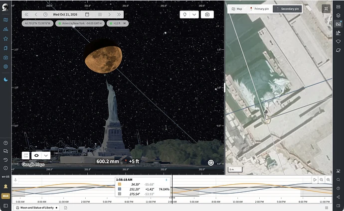 3D FPV and 2D Map Split View